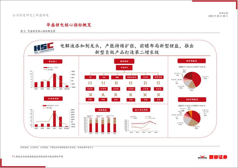 《西部证券-华盛锂电(688353)首次覆盖报告：电解液添加剂行业龙头，新型负极开辟第二增长级-230608》 - 第7页预览图