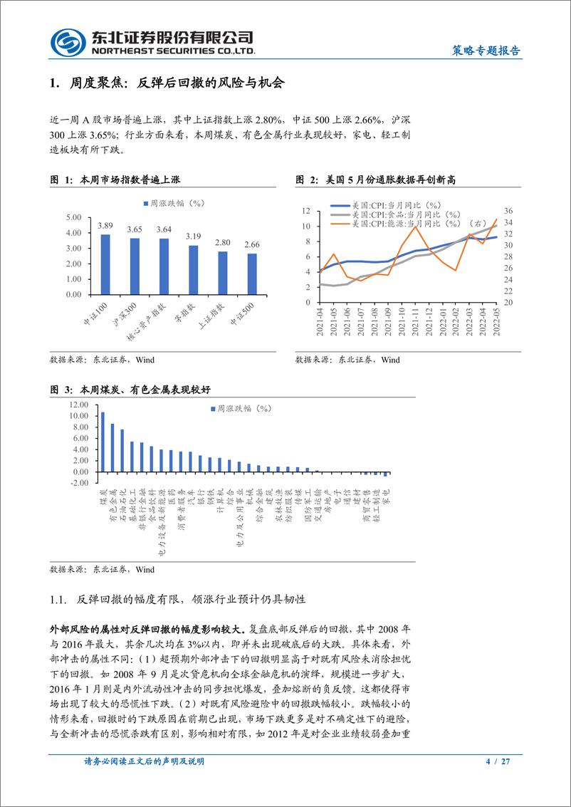 《策略专题报告：反弹后期，仍有结构性行情-20220612-东北证券-27页》 - 第5页预览图