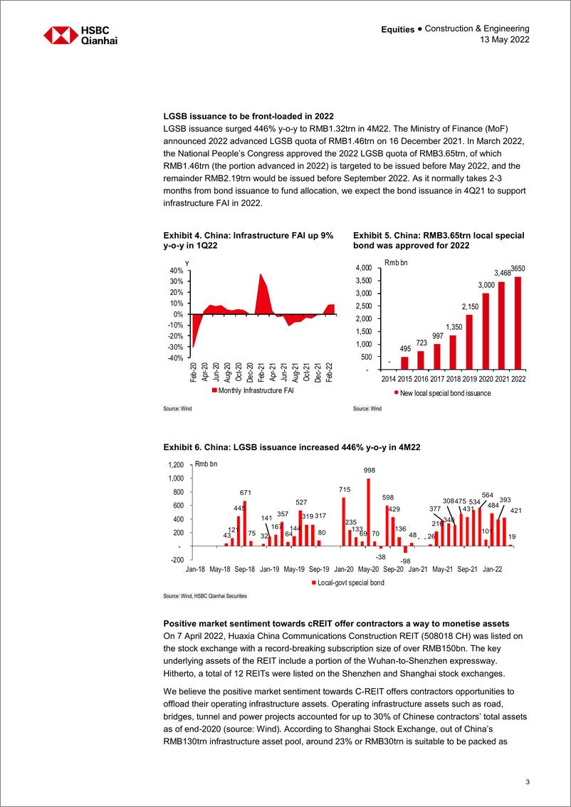 《HSBC-中国建筑与工程行业-市场份额为国有企业带来机遇-2022.5.13-25页》 - 第4页预览图