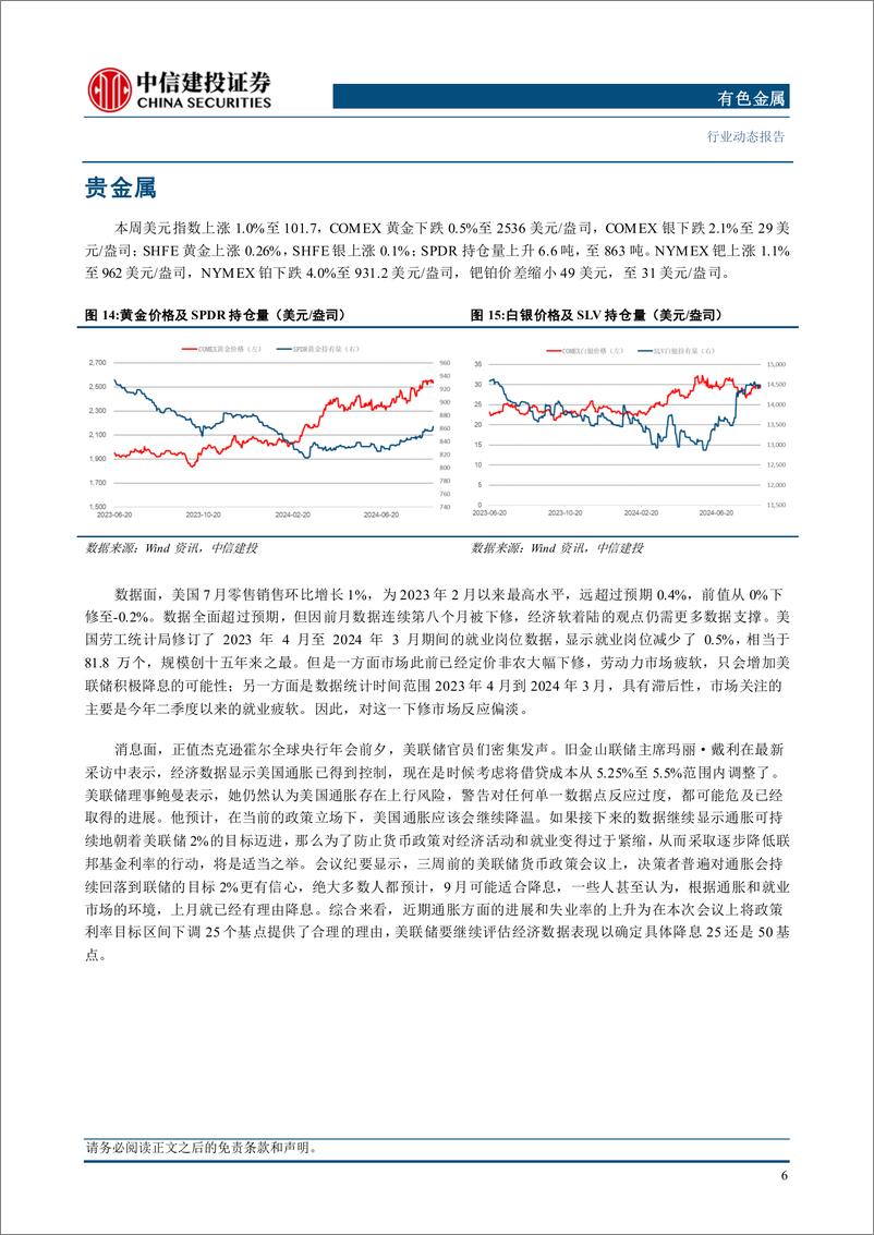 《有色金属行业：24H1有色行业上市公司利润增长明显，工业金属板块配置比重增加-240901-中信建投-12页》 - 第8页预览图