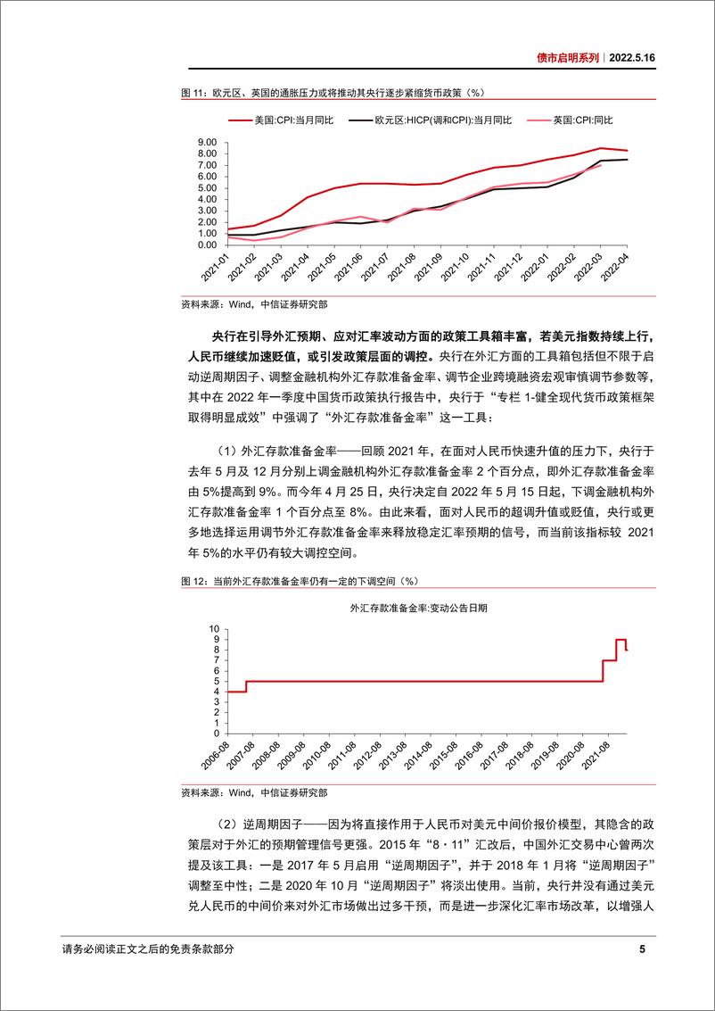 《债市启明系列：如何看待人民币持续贬值及其影响？-20220516-中信证券-33页》 - 第7页预览图