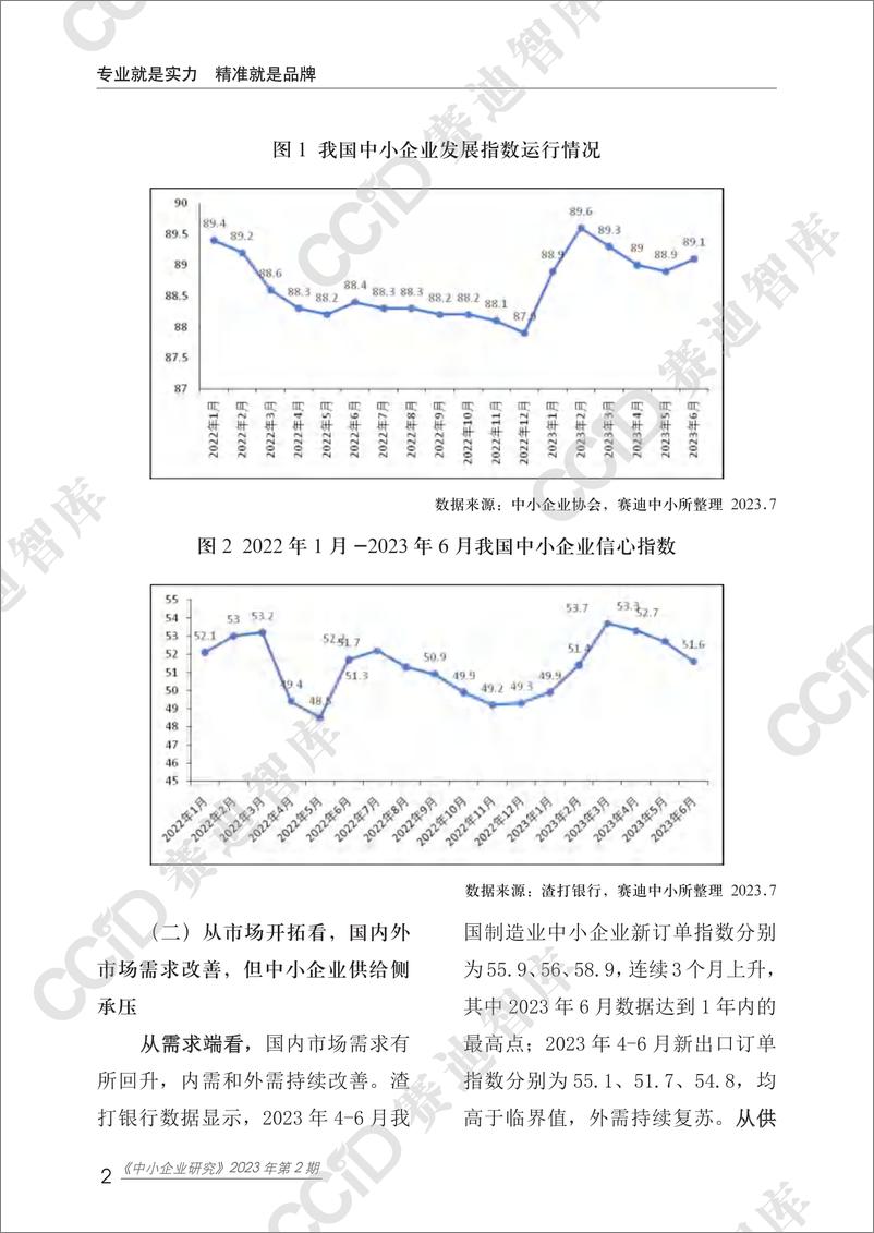 《中小企业研究2023年第2期（总55期）-2023年二季度中小企业面临多重压力，仍需加大政策支持力度-水印版-22页》 - 第7页预览图