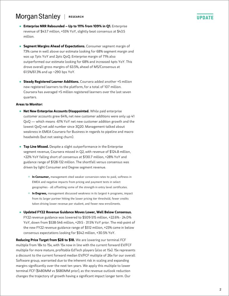 《Coursera-2Q22 Results Top-Line Miss &》 - 第3页预览图