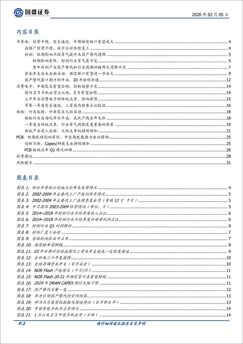 《电子行业：电子产业三大关键点-20200205-国盛证券-32页》 - 第3页预览图