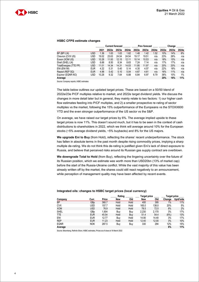 《HSBC-全球石油与天然气行业-全球集成油：风暴中的港口-2022.3.21-37页》 - 第5页预览图