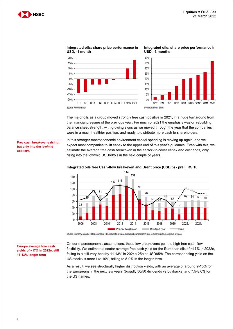 《HSBC-全球石油与天然气行业-全球集成油：风暴中的港口-2022.3.21-37页》 - 第7页预览图