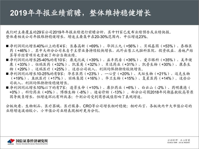 《医药生物行业2020年2月投资策略：疫情来袭，年报稳健-20200212-国信证券-43页》 - 第7页预览图