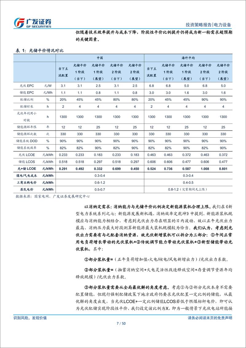 《光储行业2024年度中期策略：平价渐行渐近，电改与消纳引领新一轮超预期-240711-广发证券-50页》 - 第7页预览图