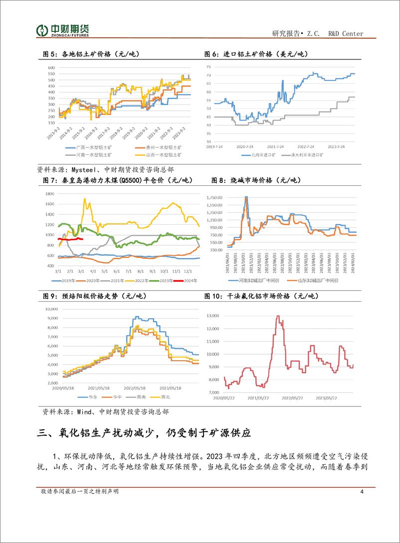 《铝及氧化铝月报：传统旺季来临，关注下游需求改善情况-20240305-中财期货-13页》 - 第4页预览图