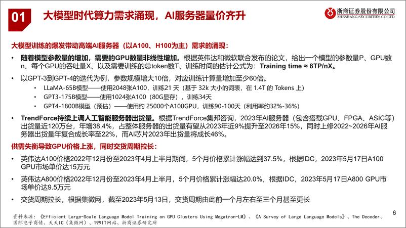 《AI算力租赁行业研究框架：时势造英雄，宜谋定而后动-浙商证券-34页》 - 第6页预览图