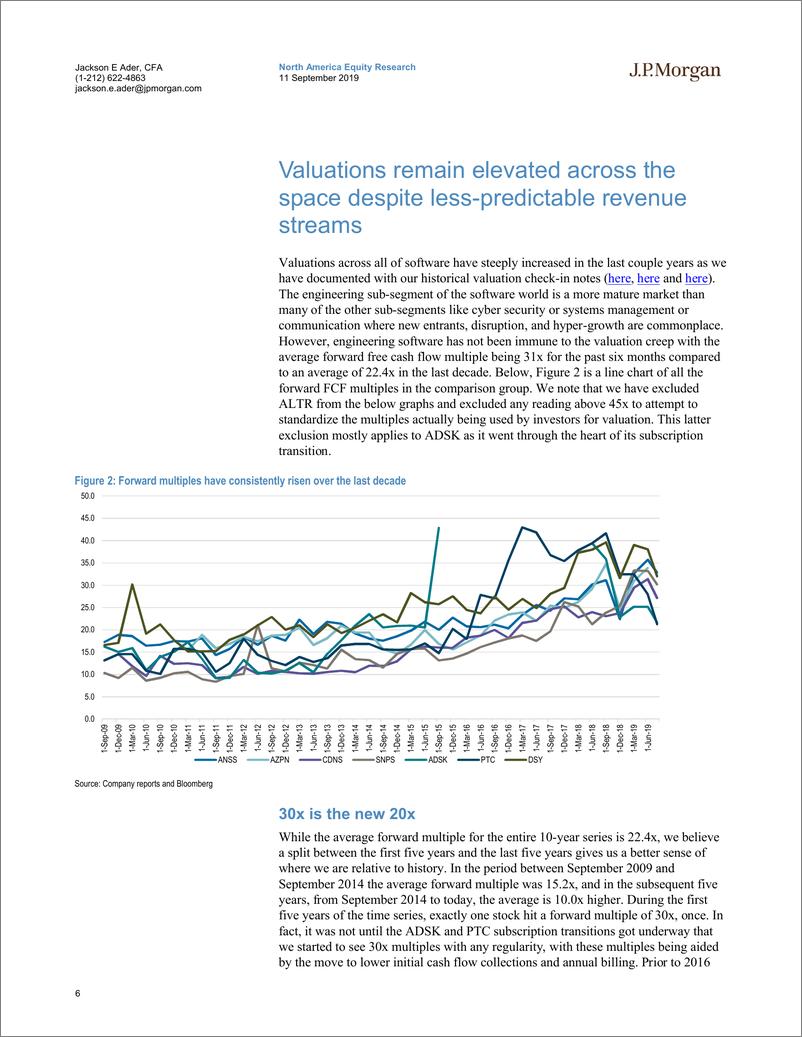 《J.P. 摩根-美股-科技软件行业-交换ALTR和ANSS的评级，保持AZPN减持评级-2019.9.11-35页》 - 第7页预览图