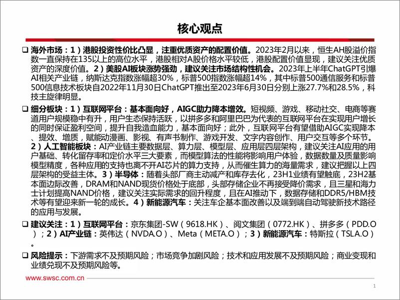 《2023年海外中期策略：把握科技主旋律，挖掘价值着力点-20230712-西南证券-61页》 - 第3页预览图