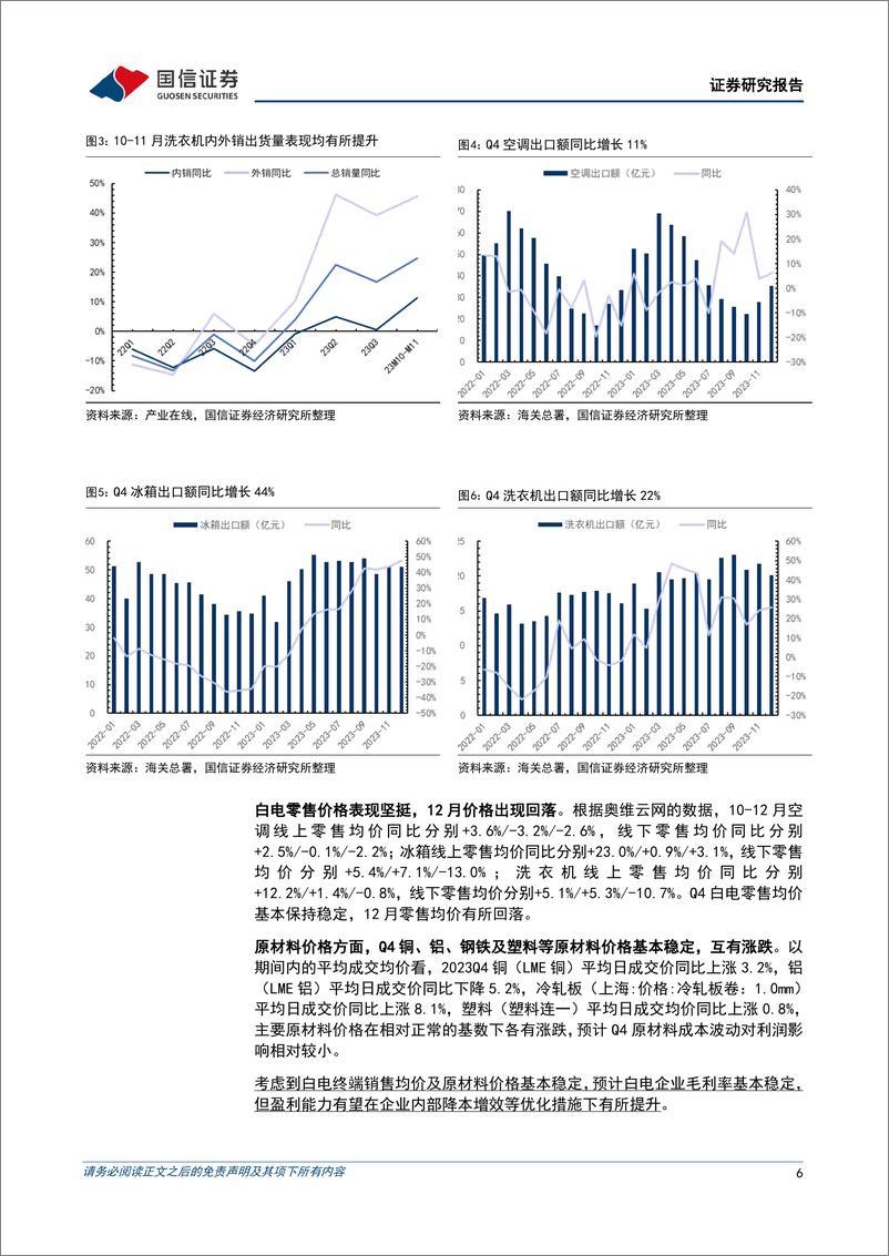 《家电行业2023年四季报前瞻：外销强劲、内需恢复，盈利有望持续优化》 - 第6页预览图