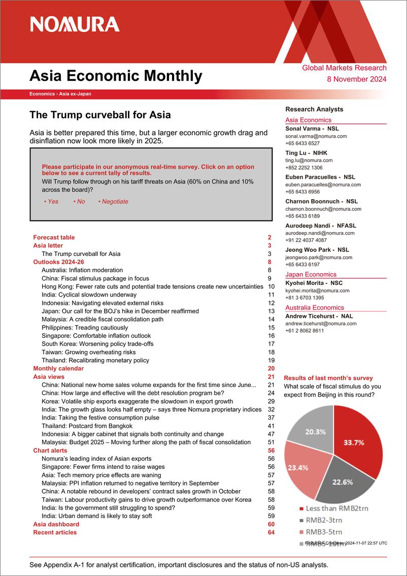 《The Trump curveball for Asia》 - 第1页预览图