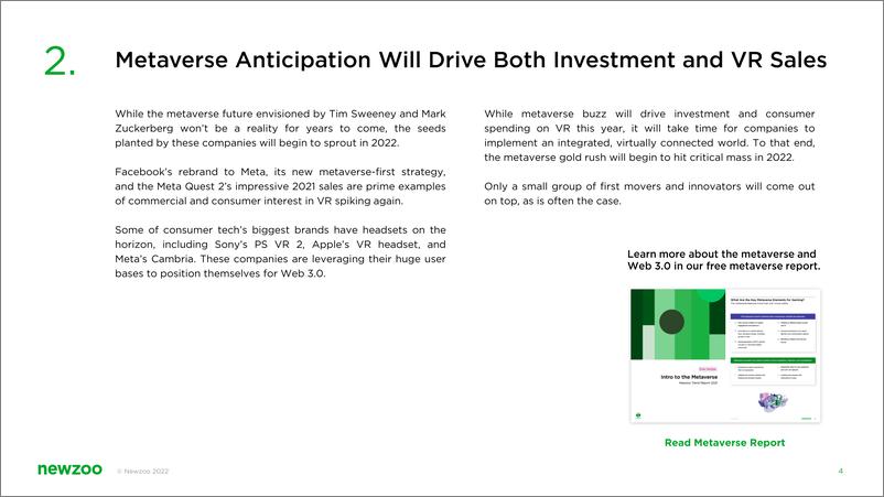 《Newzoo：2022年全球趋势展望报告——游戏、电竞、流媒体、云与元宇宙》 - 第4页预览图