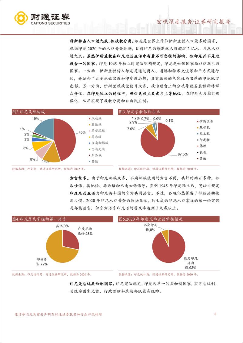 《新兴市场一本通之印度尼西亚：印尼是一个怎样的国家？-240908-财通证券-52页》 - 第8页预览图