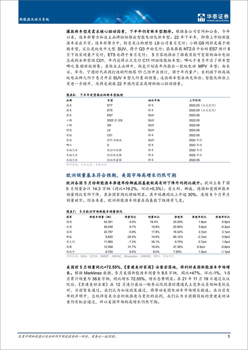 《新能源及动力系统行业中期策略：疑虑逐消，拾级而上-20220629-华泰证券-25页》 - 第6页预览图