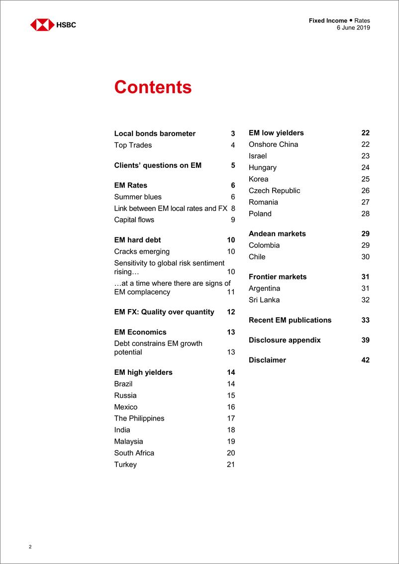 《汇丰银行-新兴市场-宏观策略-新兴市场利率：担忧之墙可能变成担忧的悬崖-2019.6.6-43页》 - 第3页预览图