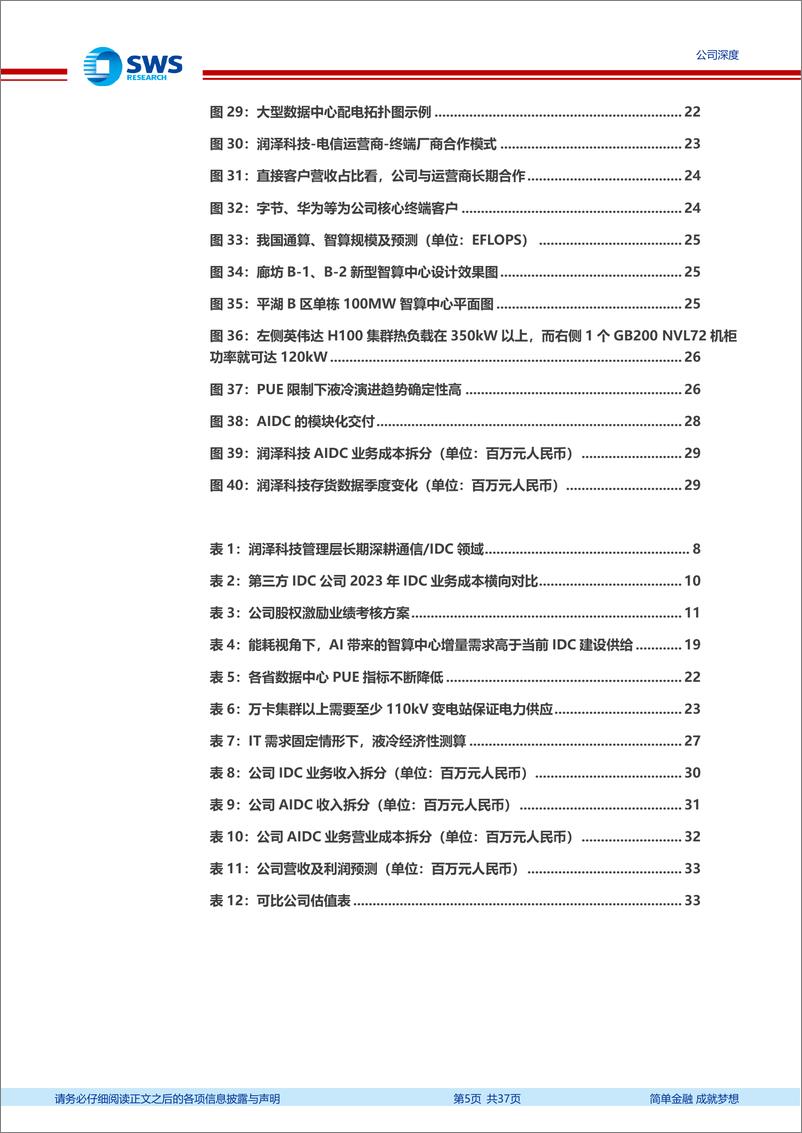 《润泽科技(300442)高度景气的AIDC成长先锋-241213-申万宏源-37页》 - 第5页预览图