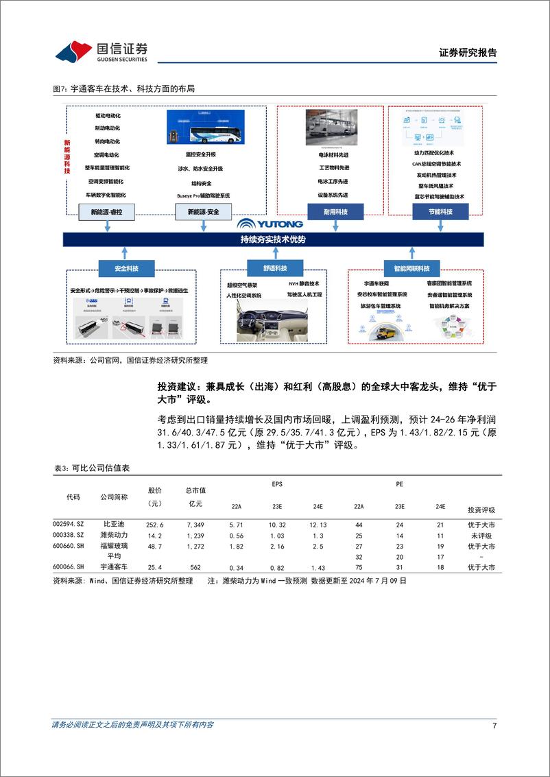 《宇通客车(600066)出口与内销共振，净利润持续攀升-240710-国信证券-10页》 - 第7页预览图