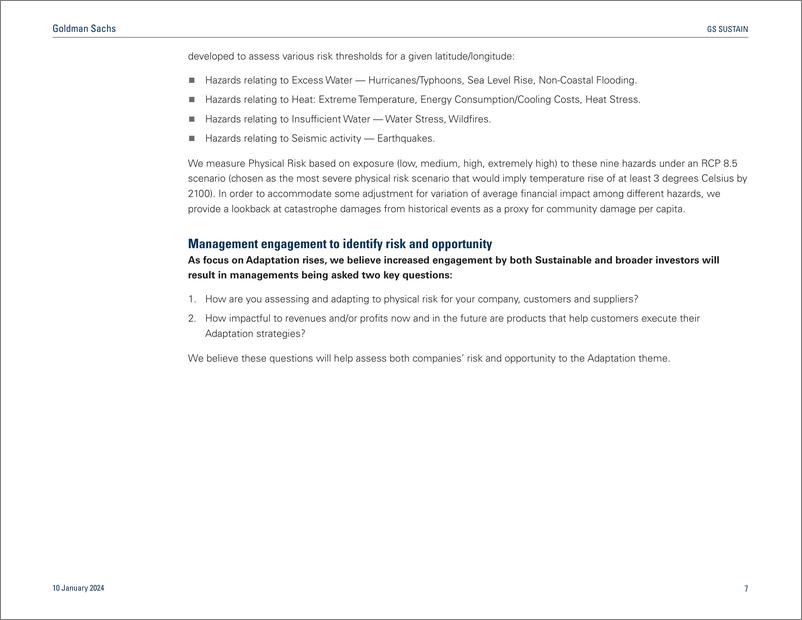 《2024年气候适应投资：物理风险、财务风险及机遇分析报告（英文版）-高盛》 - 第8页预览图