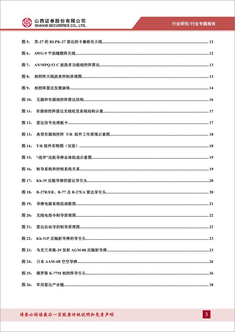 《雷达电子行业专题报告：军队信息化核心系统，数字相控阵已成方向-20221020-山西证券-35页》 - 第4页预览图