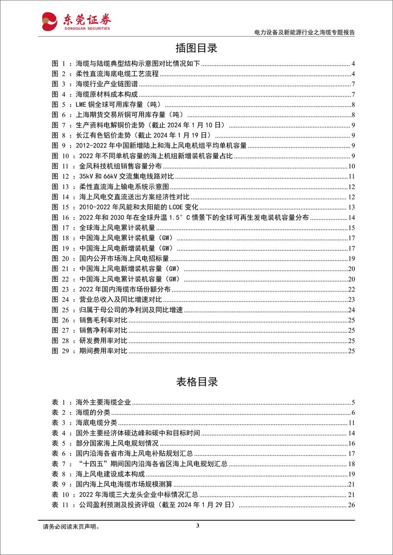 《电力设备及新能源行业之海缆专题报告：海上风电行业景气度上行，海缆龙头受益深远海发展》 - 第3页预览图