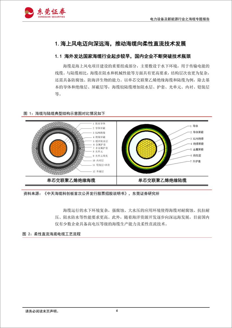 《电力设备及新能源行业之海缆专题报告：海上风电行业景气度上行，海缆龙头受益深远海发展》 - 第4页预览图