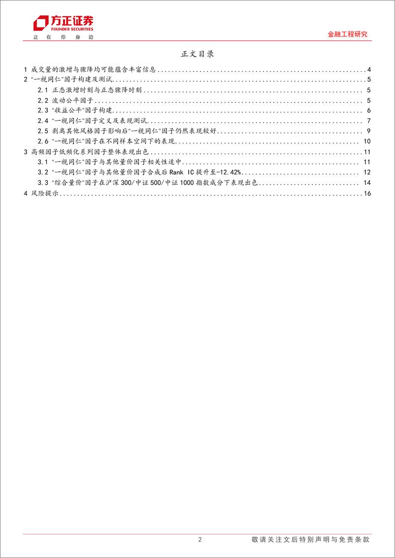 《多因子选股系列研究之十八：成交量激增与骤降时刻的对称性与“一视同仁”因子构建-240523-方正证券-17页》 - 第2页预览图