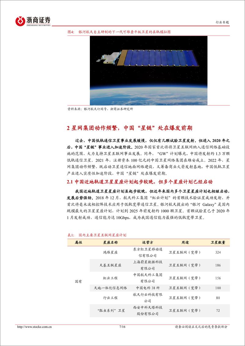 《通信行业专题报告：卫星通信产业催化事件频出，中国“星链”蓄势待发》 - 第7页预览图