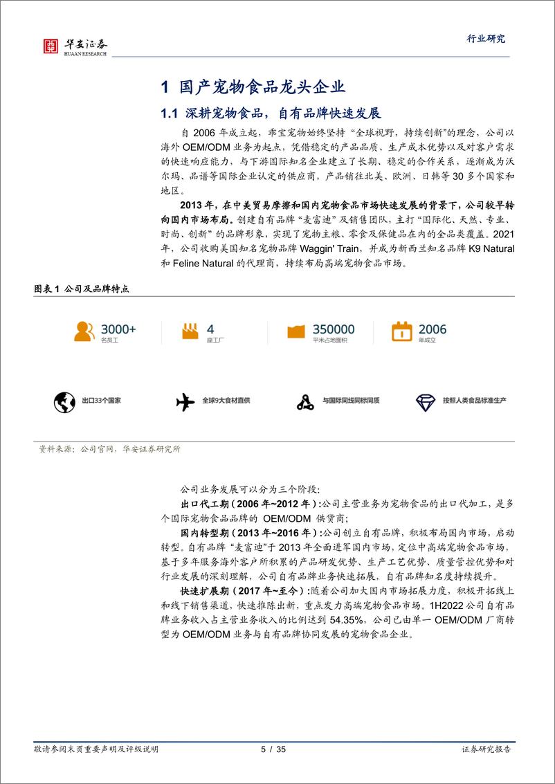 《农林牧渔行业：国产自有品牌先行者，乖宝宠物资本扬帆-20221101-华安证券-35页》 - 第6页预览图