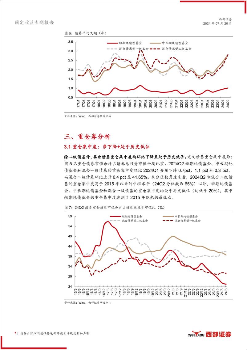 《24Q2债基季报解读：债基万亿增长，久期策略占优-240726-西部证券-14页》 - 第7页预览图