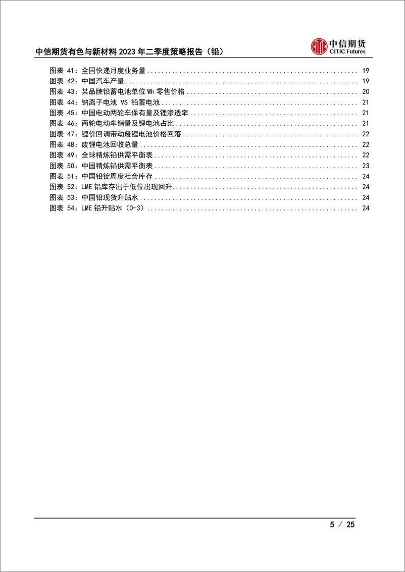 《有色与新材料2023年半年度策略：供给趋增需求修复，铅价弱稳运行-20230627-中信期货-25页》 - 第6页预览图