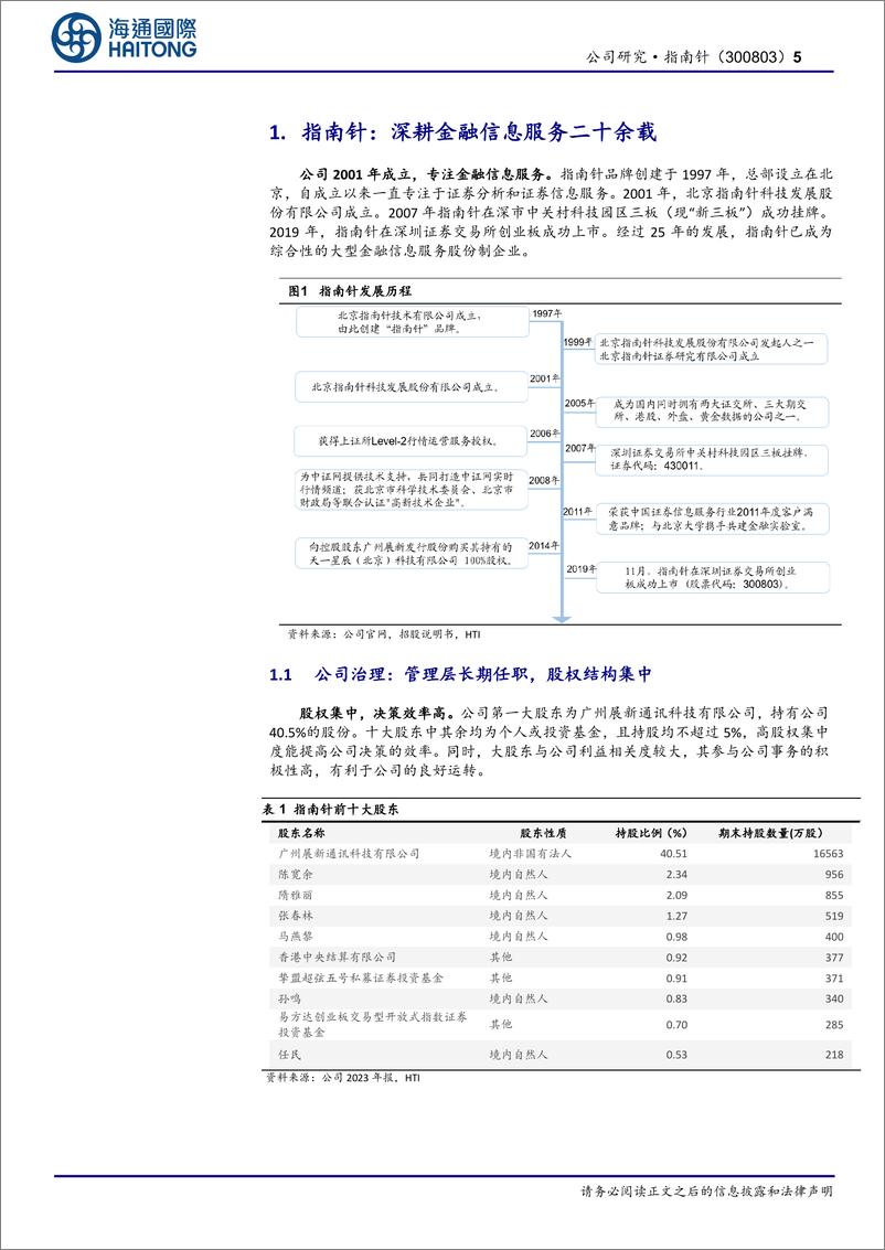 《指南针(300803)老牌金融信息服务商，开启一体两翼新格局-240526-海通国际-26页》 - 第5页预览图