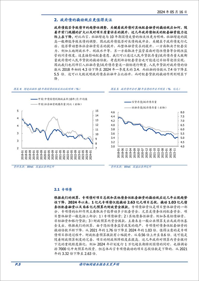 《固定收益专题：政府债券供给放量，乘数效应有多大？-240516-国盛证券-11页》 - 第5页预览图