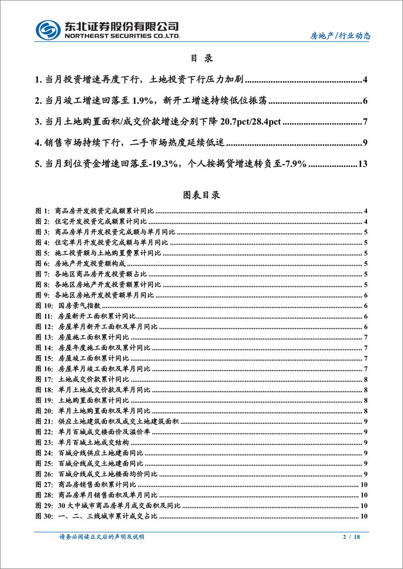 《1-12月房地产行业数据点评：当月投资增速再度下行，到位资金增速持续低位振荡-20220121-东北证券-18页》 - 第3页预览图