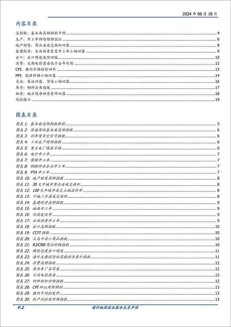 《基本面高频数据跟踪：工业品价格再度回落-240618-国盛证券-20页》 - 第2页预览图