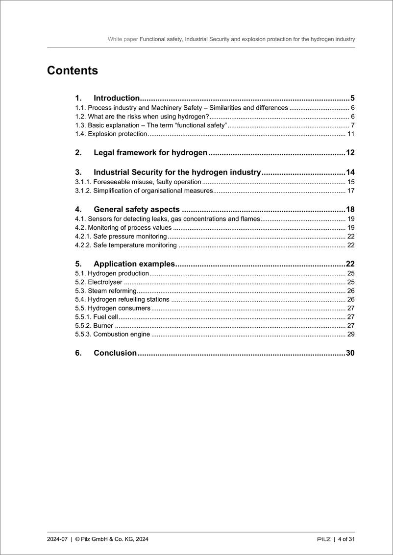 《2024年氢能行业的功能安全工业信息安全和防爆保护白皮书-31页》 - 第4页预览图