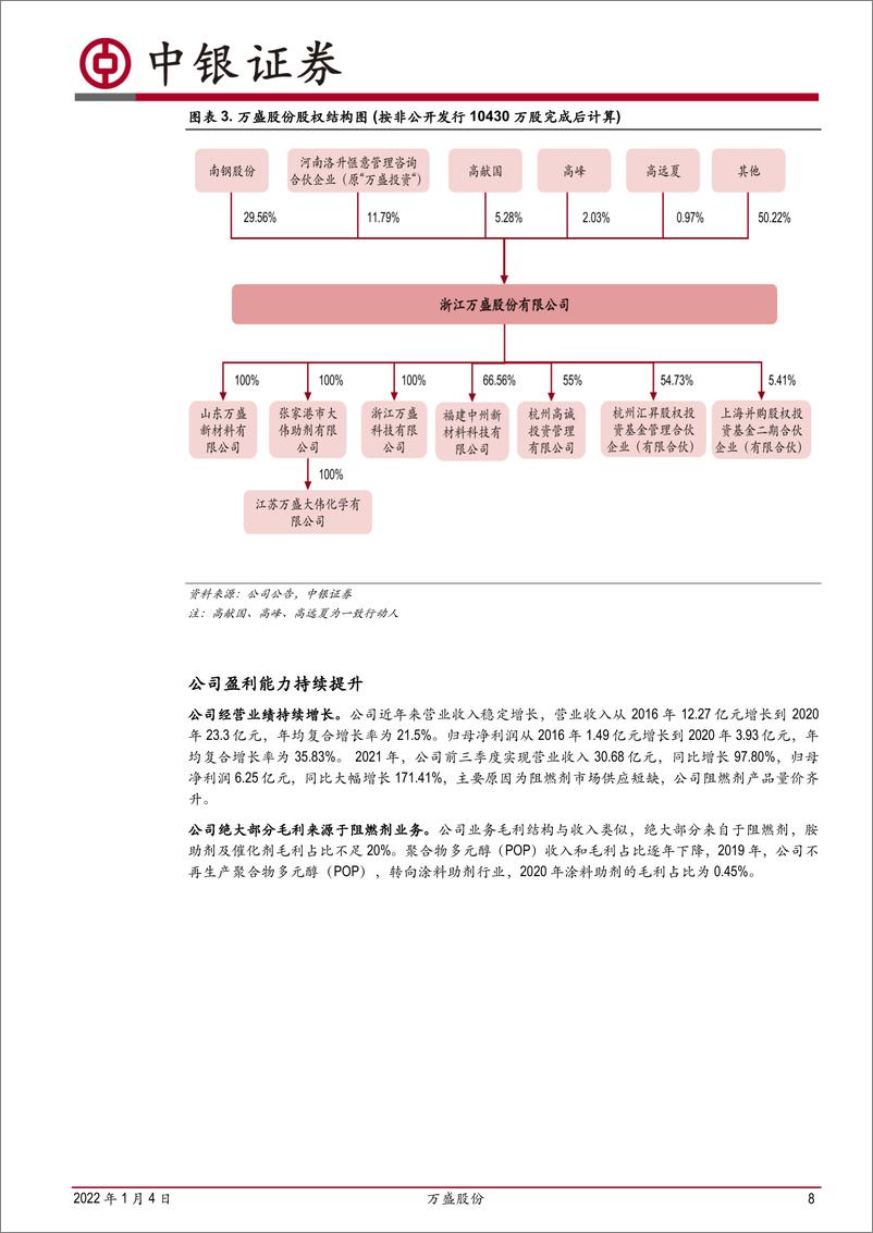 《中银国际-万盛股份-603010-磷系阻燃剂龙头，拓展新能源材料领域》 - 第8页预览图