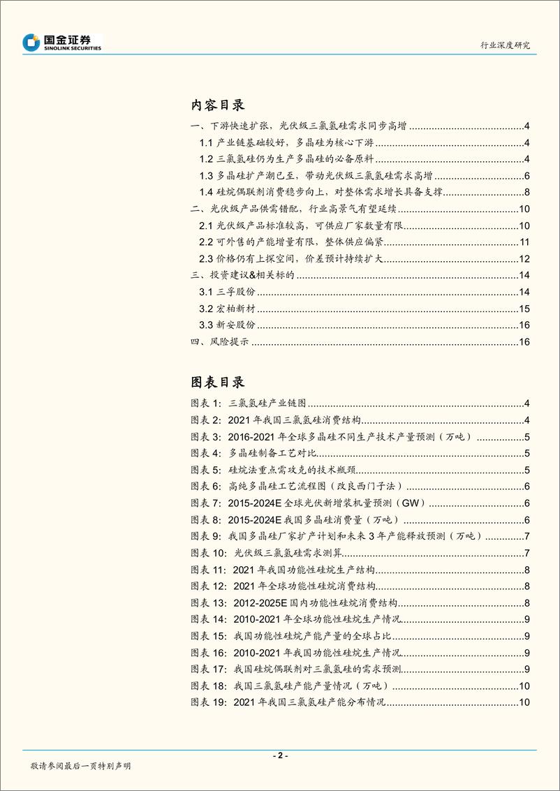 《基础化工行业深度研究：光伏需求驱动，三氯氢硅开启景气周期-20220601-国金证券-19页》 - 第3页预览图