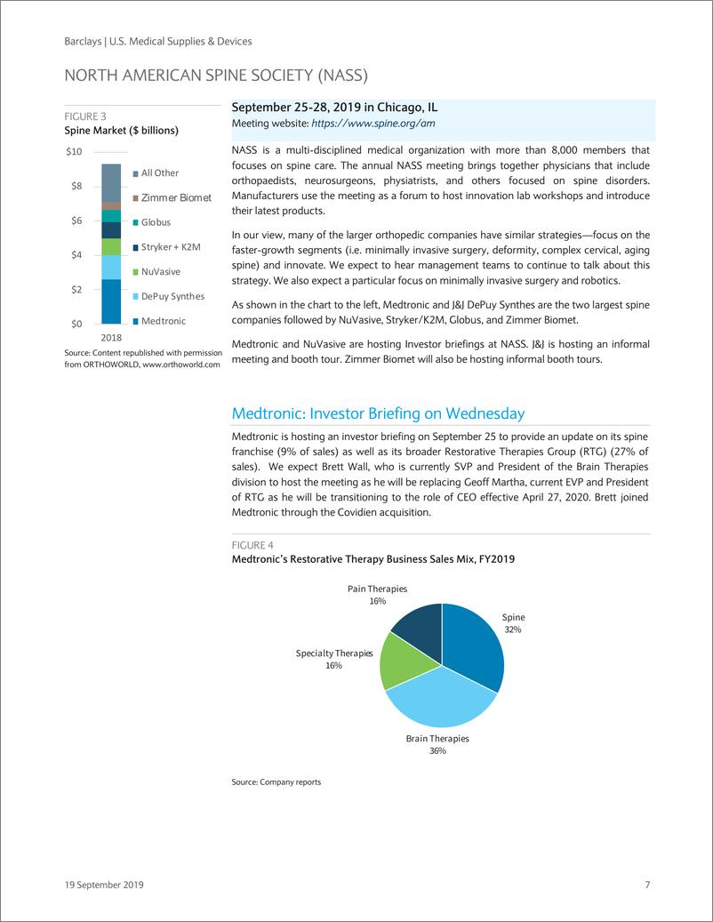 《巴克莱-美股-医疗保健行业-美国医疗供应与设备行业投资策略-2019.9.19-28页》 - 第8页预览图