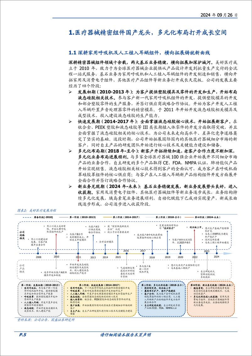 《美好医疗(301363)基石业务稳健，多元化突破打造新增长极-240926-国盛证券-36页》 - 第5页预览图