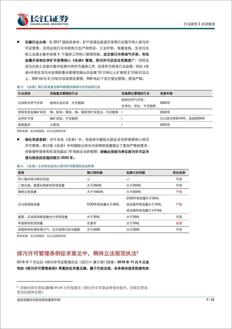 《环保行业：时隔一年，回顾排污许可证-20190217-长江证券-13页》 - 第8页预览图