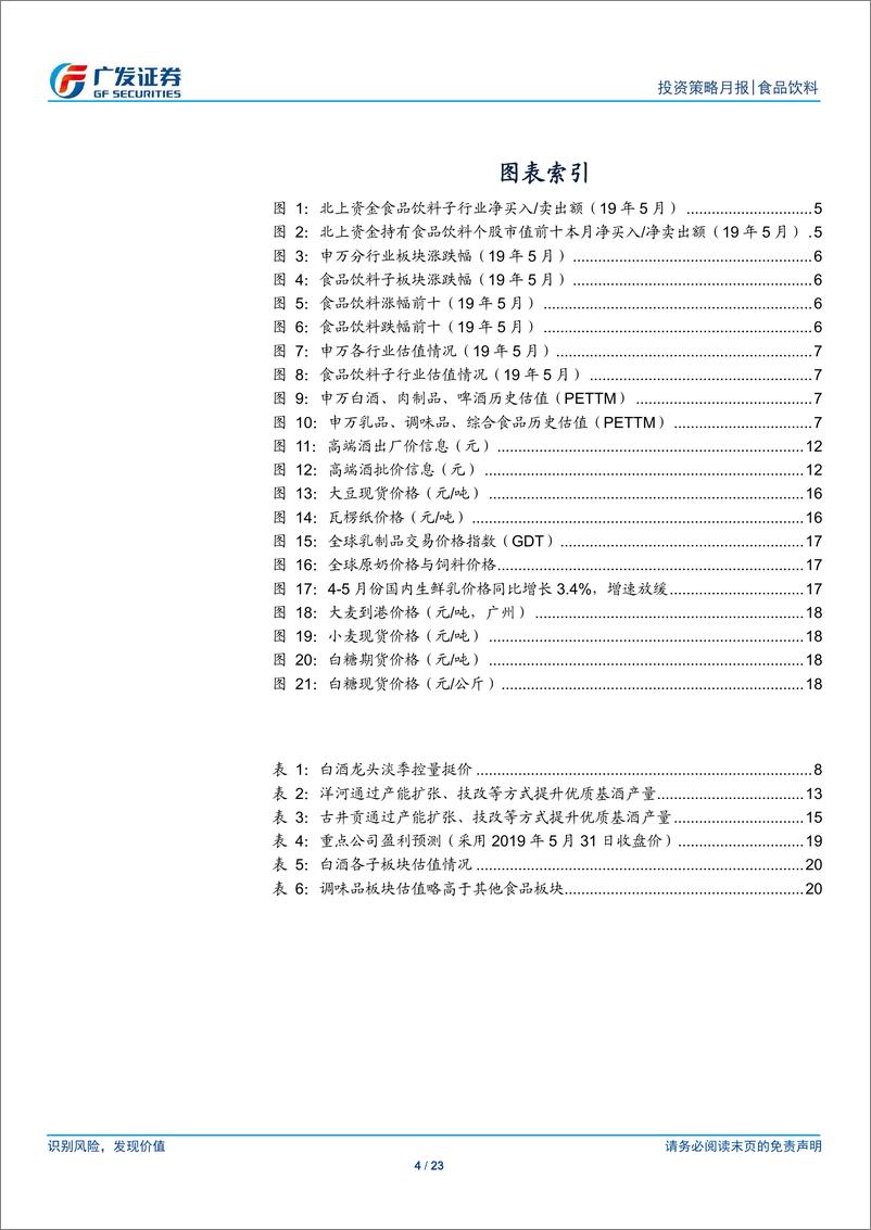 《食品饮料行业：白酒淡季控量挺价，食品龙头业绩有望稳定增长-20190602-广发证券-23页》 - 第5页预览图