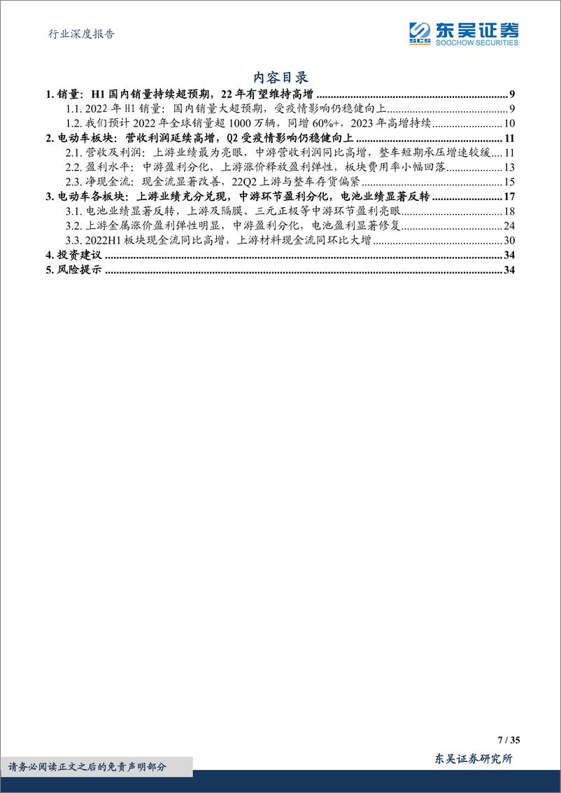 《电力设备行业深度报告：电动车中报总结，上游业绩亮眼，电池Q2反转，中游材料分化-20220904-东吴证券-35页》 - 第8页预览图