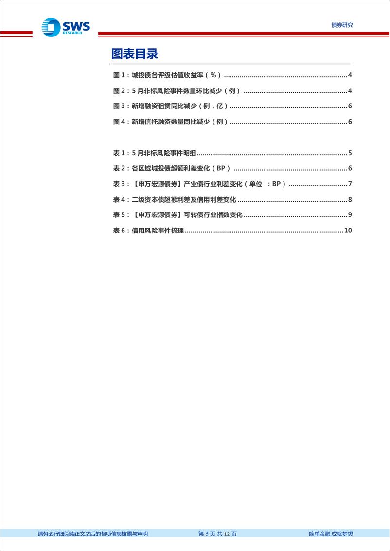 《信用与产品月报：5月城投非标风险事件有所减少-240602-申万宏源-12页》 - 第3页预览图