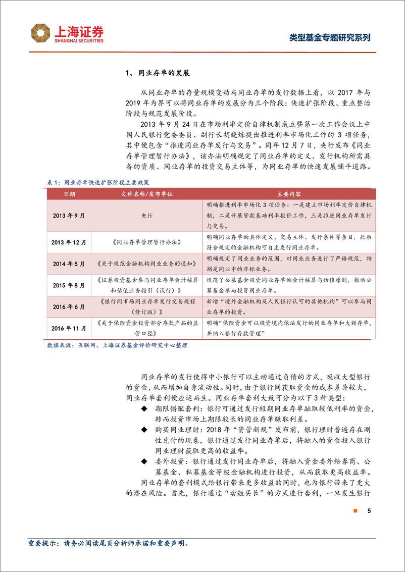 《类型基金专题研究系列：同业存单基金特征分析与风收益特征评价-20220613-上海证券-22页》 - 第6页预览图