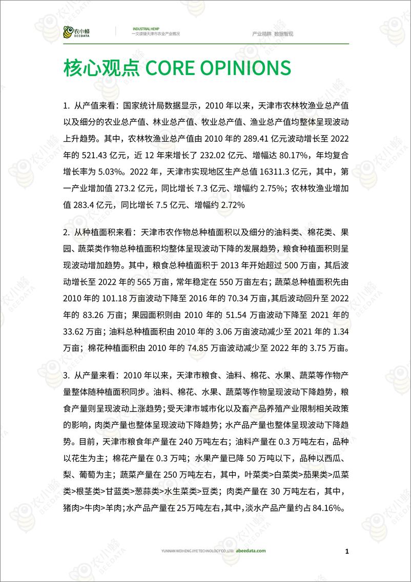 《农小蜂-一文读懂天津市农业产业概况-48页》 - 第4页预览图