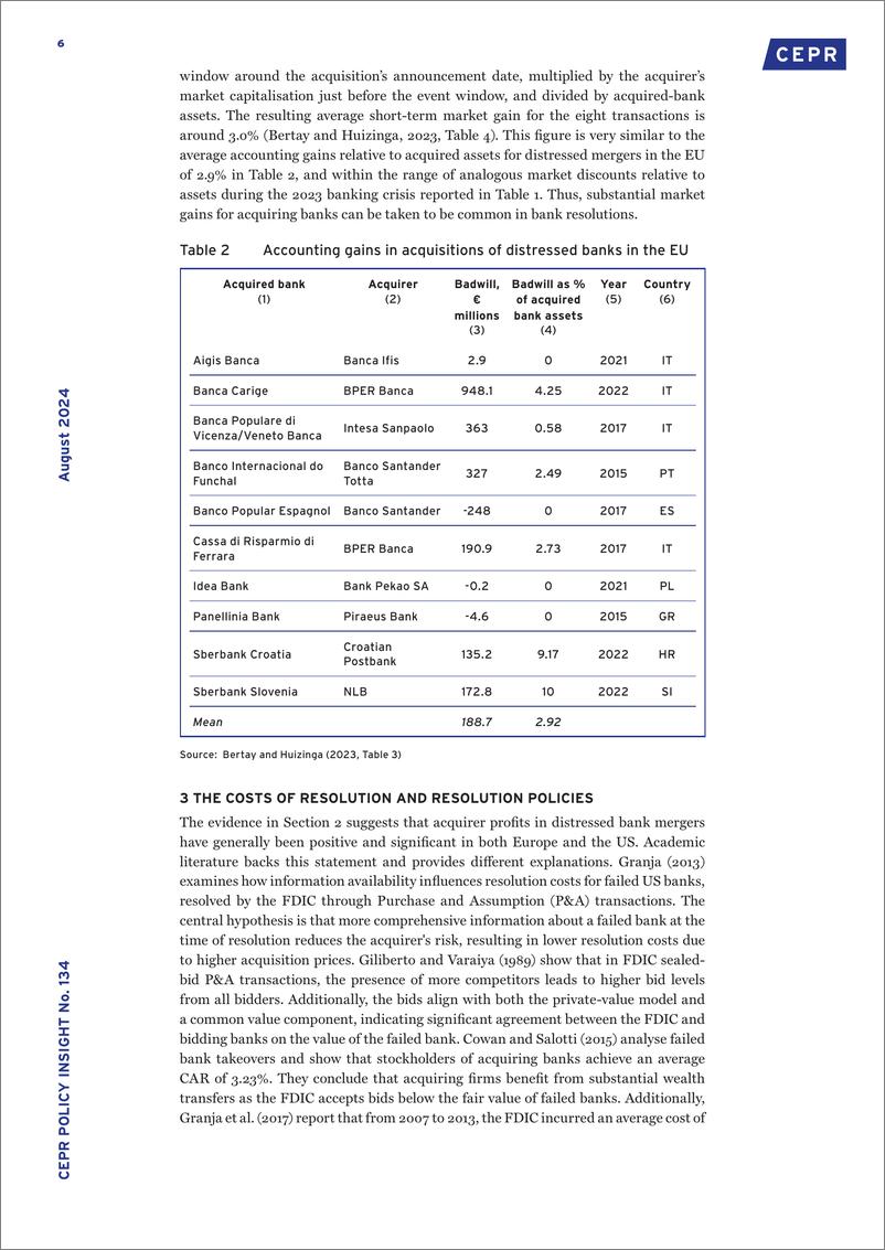 《CEPR-银行处置的赢家和输家：最近的例子和适度的改革建议（英）-2024-15页》 - 第6页预览图