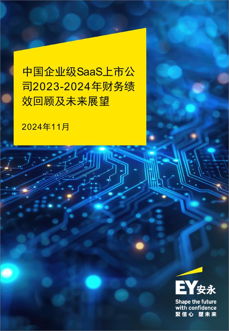 《中国企业级SaaS上市公司2023-2024年财务绩效回顾及未来展望》-21页 - 第1页预览图